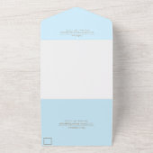 Destination Wedding All in One Wedding Invitation Uitnodiging (Buitenkant)