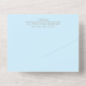 Destination Wedding All in One Wedding Invitation Uitnodiging (Achterkant)
