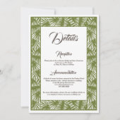 Destination Wedding, Beach Wedding, Details Card Kaart (Voorkant)