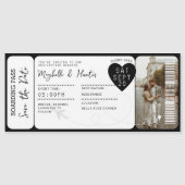 Destination Wedding Boarding Pass Ticket QR Code (Voorkant)