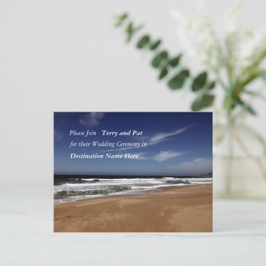 Destination Wedding Briefkaart (Staand voorkant)