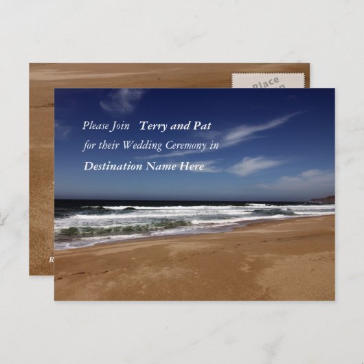 Destination Wedding Briefkaart (Voorkant / Achterkant)