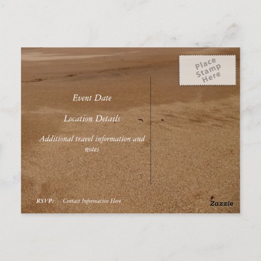 Destination Wedding Briefkaart (Achterkant)