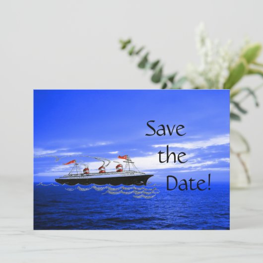 Destination Wedding Cruise | De verzenddatum opsla Save The Date (Staand voorkant)