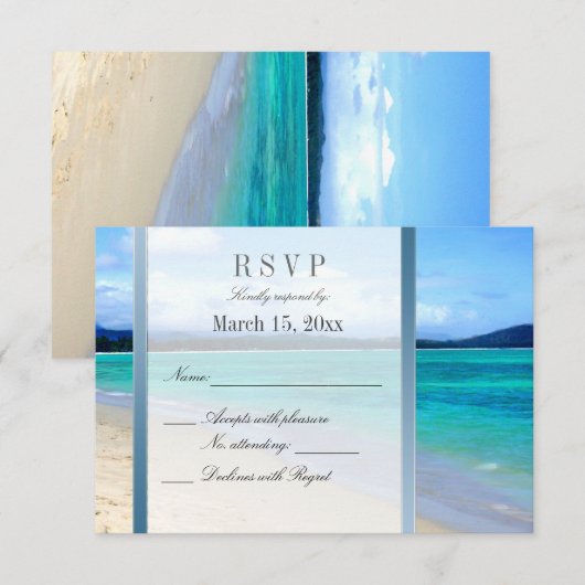 Destination Wedding DIY RSVP (Voorkant / Achterkant)