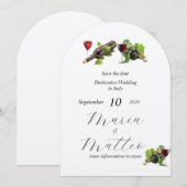 Destination Wedding Flat Wedding Uitnodiging (Voorkant / Achterkant)