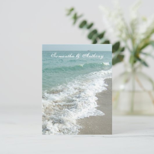 Destination Wedding Invitation Kaart (Staand voorkant)