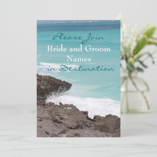 Destination Wedding Kaart (Staand voorkant)