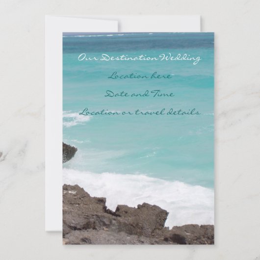 Destination Wedding Kaart (Achterkant)