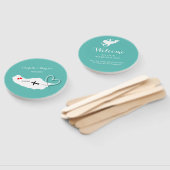 Destination Wedding Madeira Europe Hand Fan Handwaaier (Niet-gemonteerd)