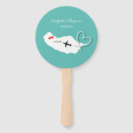 Destination Wedding Madeira Europe Hand Fan Handwaaier
