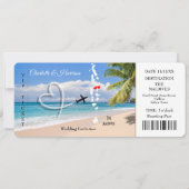 Destination Wedding Malediven Ticket Kaart (Voorkant)