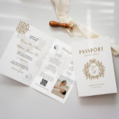 Destination Wedding Passport Invitation Kaart