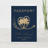 Destination Wedding Passport Wereldkaart QR-code (Voorkant)