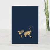 Destination Wedding Passport Wereldkaart QR-code (Achterkant)