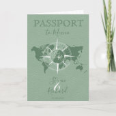 Destination Wedding Passport Wereldkaart Twee brui (Voorkant)