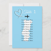 Destination Wedding Portugal Map Plan Card Kaart (Voorkant)