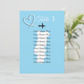 Destination Wedding Portugal Map Plan Card Kaart (Staand voorkant)