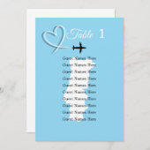 Destination Wedding Portugal Map Plan Card Kaart (Voorkant / Achterkant)