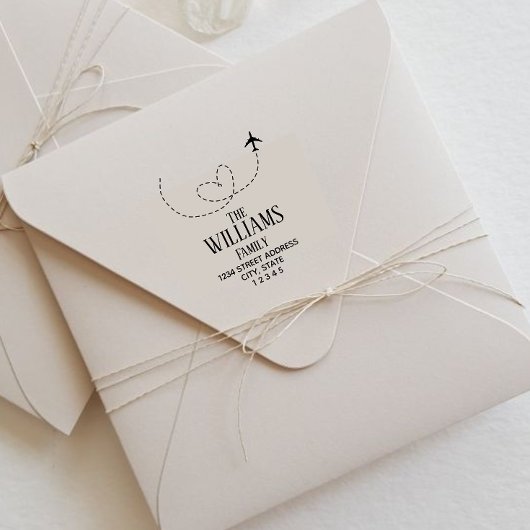 Destination Wedding Retour Adres Rubberstempel
