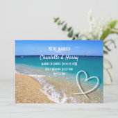 Destination Wedding Rhodes Greece Ticket Kaart (Staand voorkant)
