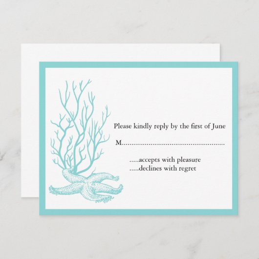 Destination Wedding RSVP (Voorkant / Achterkant)