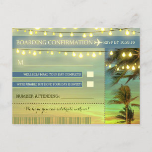 Destination Wedding RSVP briefkaarten