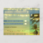 Destination Wedding RSVP briefkaarten (Voorkant)