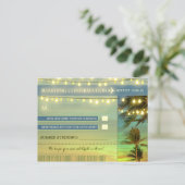 Destination Wedding RSVP briefkaarten (Staand voorkant)