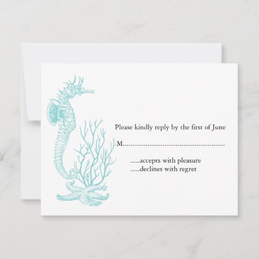 Destination Wedding RSVP Kaartje (Voorkant)