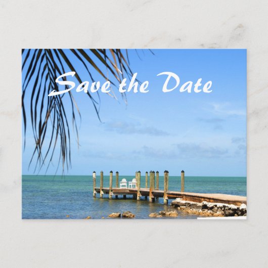 Destination Wedding save the date briefkaart (Voorkant)