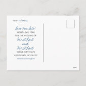 Destination Wedding Sla de datum op - Briefkaart S (Achterkant)