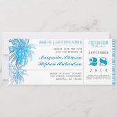 Destination Wedding Sla de datum tickets Pass op Save The Date (Voorkant)