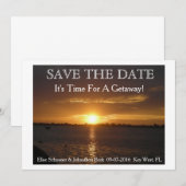 Destination Wedding slaat de datum op. Save The Date (Voorkant / Achterkant)
