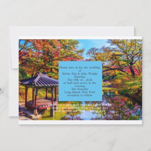 Destination Wedding Theme Kaart (Voorkant)