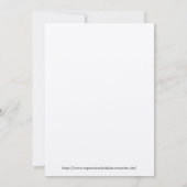 Destination Wedding Theme Kaart (Achterkant)