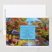 Destination Wedding Theme Kaart (Voorkant / Achterkant)