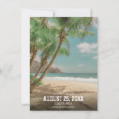 Destination Wedding Tropical Beach Save the Date (Voorkant)