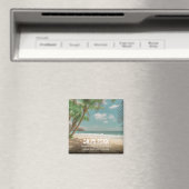Destination Wedding Tropical Beach Save the Date Magneet (Insitu (Vaatwasser))