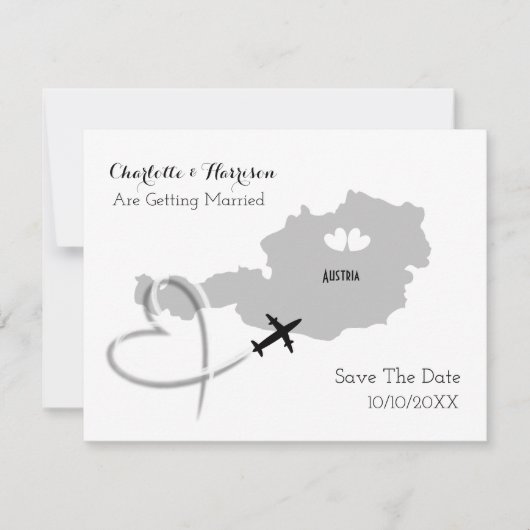 Destination Weddings Austria Save the Date (Voorkant)