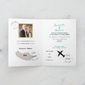 Destination Weddings Awide Photo Passport Invite (Binnen)