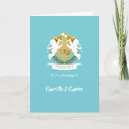 Destination Weddings Awide Photo Passport Invite