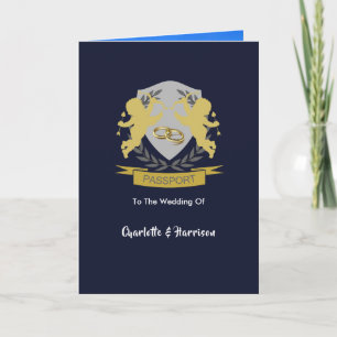 Destination Weddings Awide Photo Passport Invite
