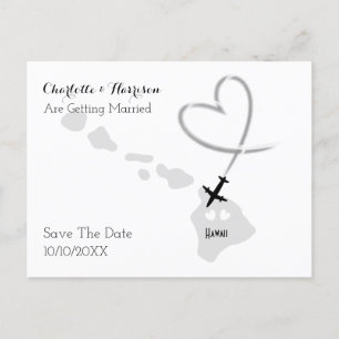 Destination Weddings Hawaii Save the Date Aankondigingskaart