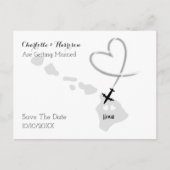 Destination Weddings Hawaii Save the Date Aankondigingskaart (Voorkant)