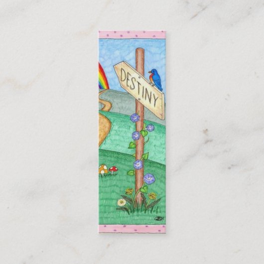 Destiny Book Mark (set van 20) Mini Visitekaartje (Voorkant)