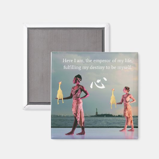 Destiny Chickens-magneet Magneet (Voorkant / Achterkant)