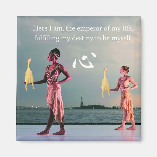 Destiny Chickens-magneet Magneet (Voorkant)