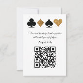 Destiny Gold Las Vegas Wedding QR code Antwoord (Voorkant)