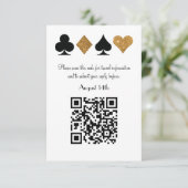 Destiny Gold Las Vegas Wedding QR code Antwoord (Staand voorkant)